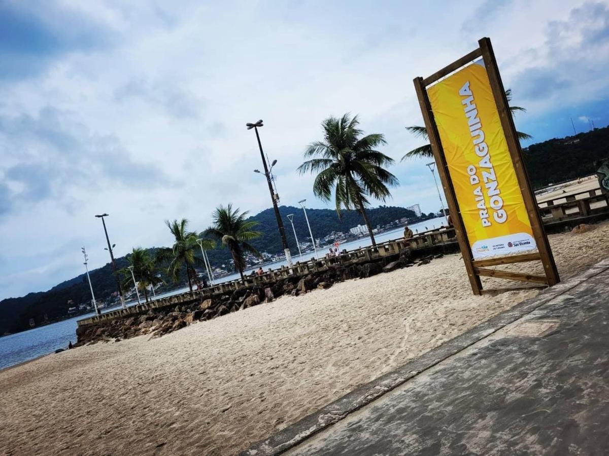 Flat Completo Novo A 350M Da Praia Com Piscina São Vicente 外观 照片