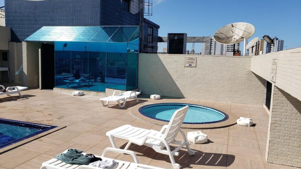 Flat Completo Novo A 350M Da Praia Com Piscina São Vicente 外观 照片